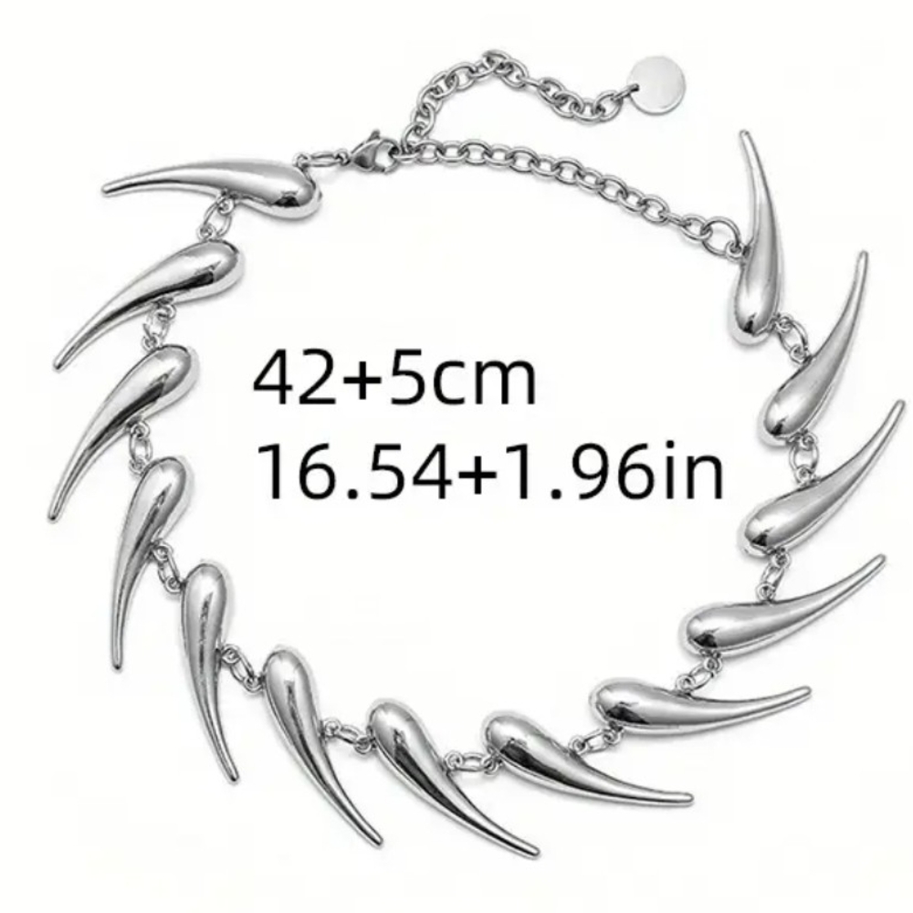 Elegant Titanium Steel Necklace - Picture 4 of 4